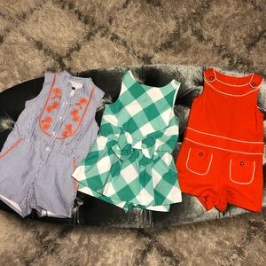 VGC Janie and Jack Romper Bundle